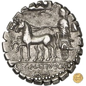 391/1 - denario Cn. Egnatius Cn.f. Cn.n. Maximus 75 BC (Roma)