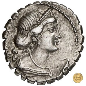 391/1 - denario Cn. Egnatius Cn.f. Cn.n. Maximus 75 BC (Roma)