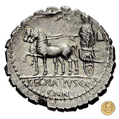 391/1 - denario Cn. Egnatius Cn.f. Cn.n. Maximus 75 BC (Roma)