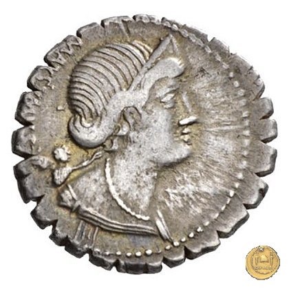 391/1 - denario Cn. Egnatius Cn.f. Cn.n. Maximus 75 BC (Roma)