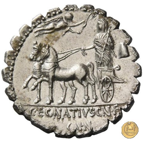 391/1 - denario Cn. Egnatius Cn.f. Cn.n. Maximus 75 BC (Roma)