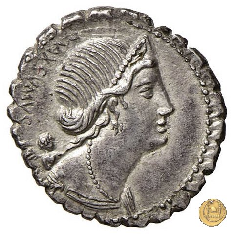 391/1 - denario Cn. Egnatius Cn.f. Cn.n. Maximus 75 BC (Roma)