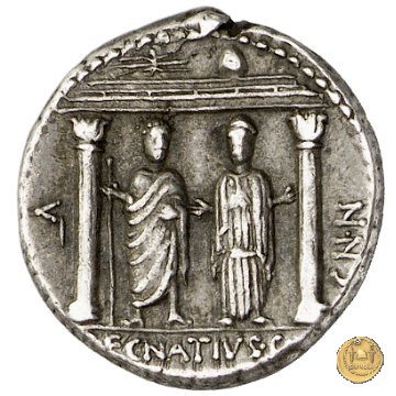 391/2 - denario Cn. Egnatius Cn.f. Cn.n. Maximus 75 BC (Roma)