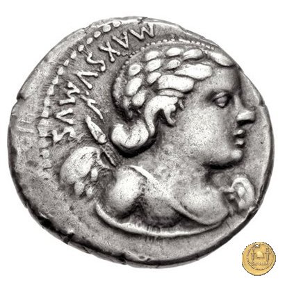 391/2 - denario Cn. Egnatius Cn.f. Cn.n. Maximus 75 BC (Roma)