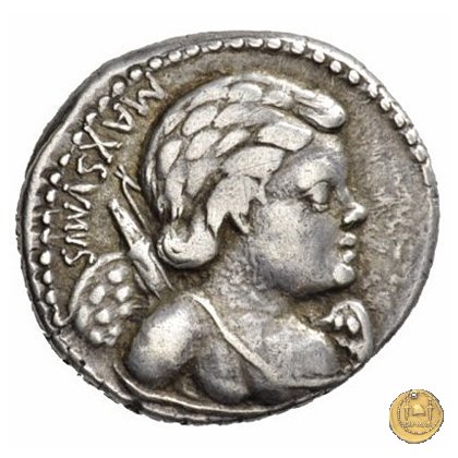 391/2 - denario Cn. Egnatius Cn.f. Cn.n. Maximus 75 BC (Roma)