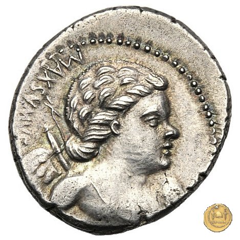 391/2 - denario Cn. Egnatius Cn.f. Cn.n. Maximus 75 BC (Roma)