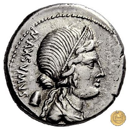 391/3 - denario Cn. Egnatius Cn.f. Cn.n. Maximus 75 BC (Roma)