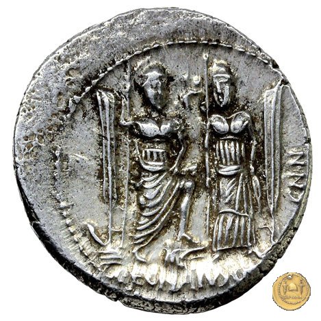 391/3 - denario Cn. Egnatius Cn.f. Cn.n. Maximus 75 BC (Roma)