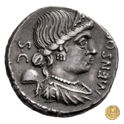 392/1 - denario L. Farsuleius Mensor 75 BC (Roma)