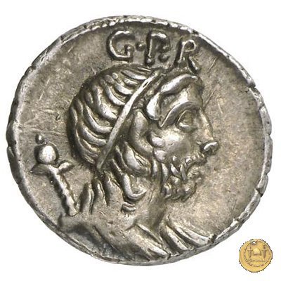 393/1 - denario Cn. Cornelius Lentulus 76-75 BC (Spagna)