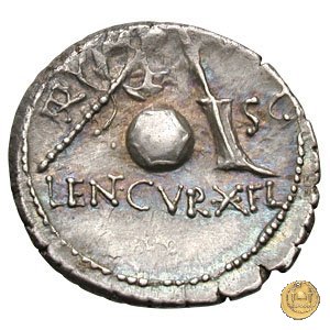 393/1 - denario Cn. Cornelius Lentulus 76-75 BC (Spagna)