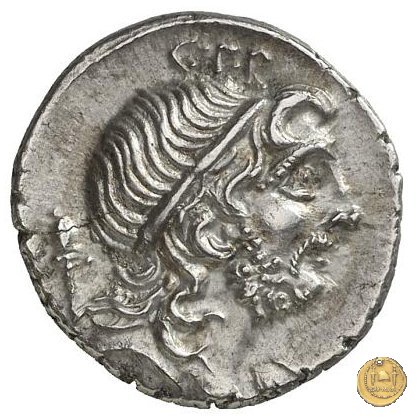 393/1 - denario Cn. Cornelius Lentulus 76-75 BC (Spagna)