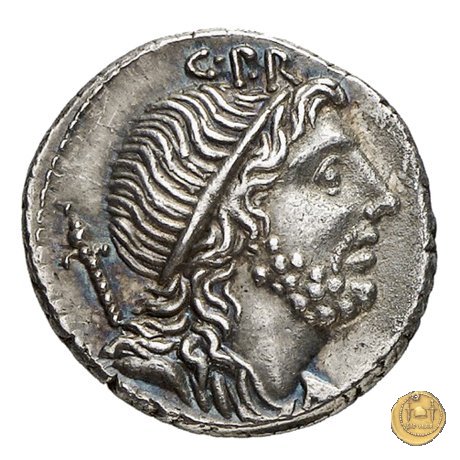 393/1 - denario Cn. Cornelius Lentulus 76-75 BC (Spagna)