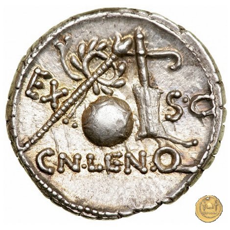 393/1 - denario Cn. Cornelius Lentulus 76-75 BC (Spagna)