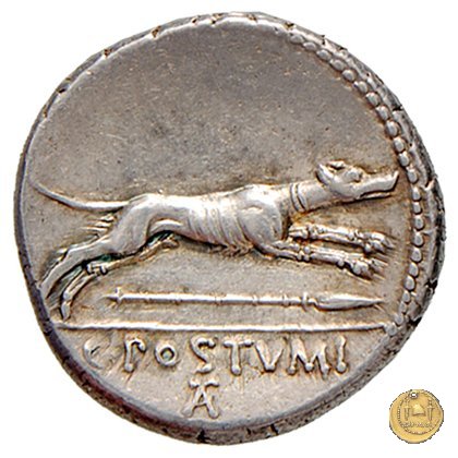 394/1 - denario C. Postumius 74 BC (Roma)