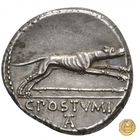 394/1 - denario C. Postumius 74 BC (Roma)