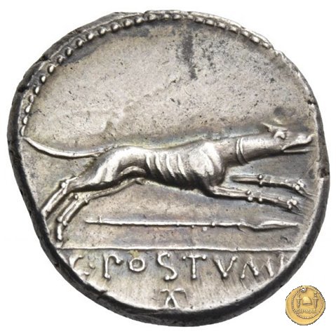 394/1 - denario C. Postumius 74 BC (Roma)