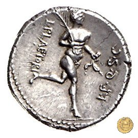 396/1 - denario L. Plaetorius L.f. Cestianus 74 BC (Roma)