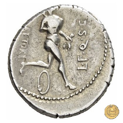 396/1 - denario L. Plaetorius L.f. Cestianus 74 BC (Roma)