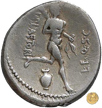 396/1 - denario L. Plaetorius L.f. Cestianus 74 BC (Roma)