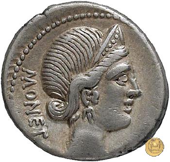 396/1 - denario L. Plaetorius L.f. Cestianus 74 BC (Roma)