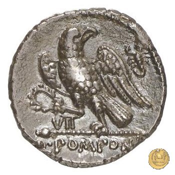 398/1 - denario Q. Pomponius Rufus 73 BC (Roma)