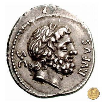 398/1 - denario Q. Pomponius Rufus 73 BC (Roma)