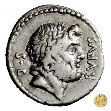 398/1 - denario Q. Pomponius Rufus 73 BC (Roma)