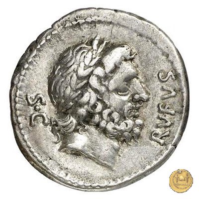 398/1 - denario Q. Pomponius Rufus 73 BC (Roma)