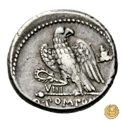 398/1 - denario Q. Pomponius Rufus 73 BC (Roma)