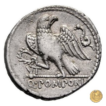 398/1 - denario Q. Pomponius Rufus 73 BC (Roma)