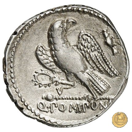 398/1 - denario Q. Pomponius Rufus 73 BC (Roma)