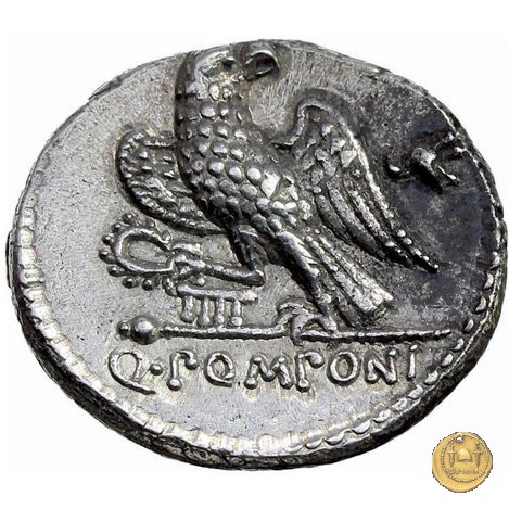 398/1 - denario Q. Pomponius Rufus 73 BC (Roma)