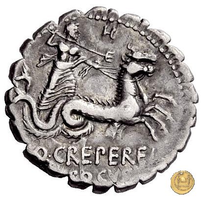 399/1 - denario Q. Crepereius M.f. Rocus 72 BC (Roma)