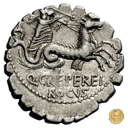 399/1 - denario Q. Crepereius M.f. Rocus 72 a.C. (Roma)