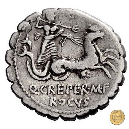 399/1 - denario Q. Crepereius M.f. Rocus 72 BC (Roma)