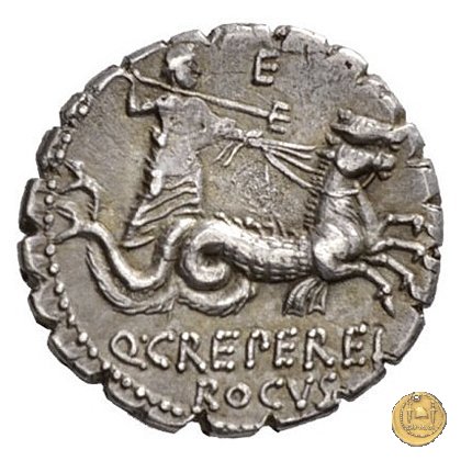 399/1 - denario Q. Crepereius M.f. Rocus 72 BC (Roma)