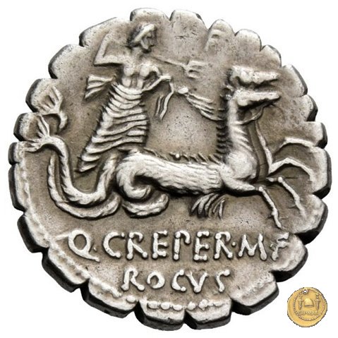 399/1 - denario Q. Crepereius M.f. Rocus 72 BC (Roma)