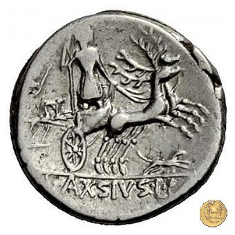 400/1 - denario L. Axius L.f. Naso 71 BC (Roma)