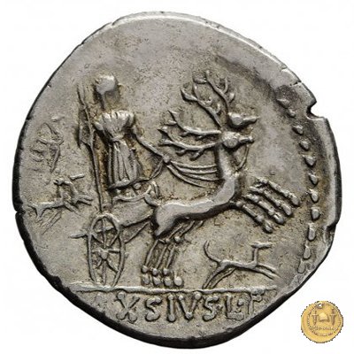 400/1 - denario L. Axius L.f. Naso 71 BC (Roma)