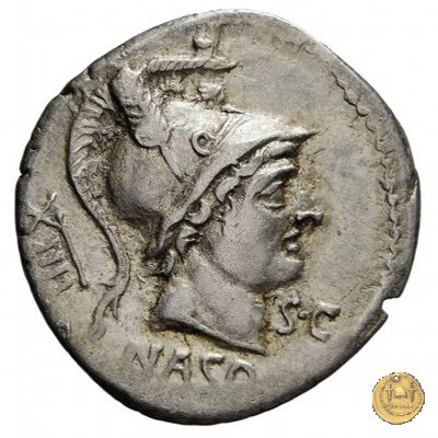 400/1 - denario L. Axius L.f. Naso 71 BC (Roma)