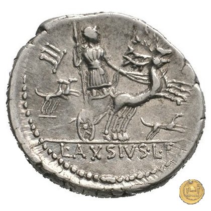 400/1 - denario L. Axius L.f. Naso 71 BC (Roma)