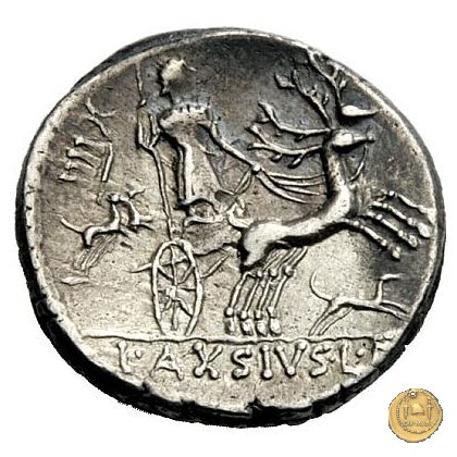 400/1 - denario L. Axius L.f. Naso 71 BC (Roma)