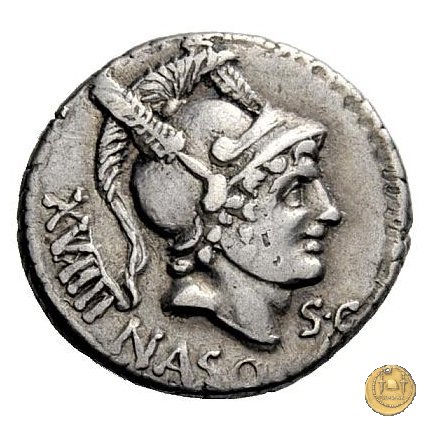 400/1 - denario L. Axius L.f. Naso 71 BC (Roma)