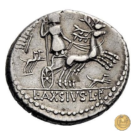 400/1 - denario L. Axius L.f. Naso 71 BC (Roma)