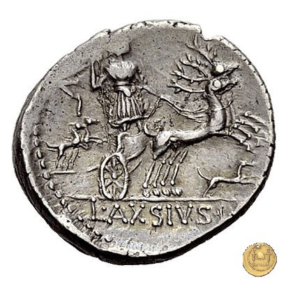 400/1 - denario L. Axius L.f. Naso 71 BC (Roma)