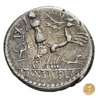 400/1 - denario L. Axius L.f. Naso 71 BC (Roma)