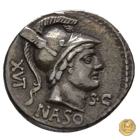 400/1 - denario L. Axius L.f. Naso 71 BC (Roma)