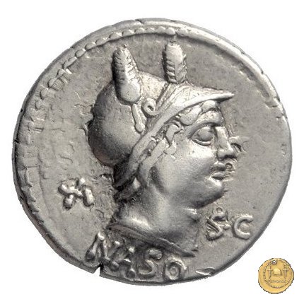 400/1 - denario L. Axius L.f. Naso 71 BC (Roma)