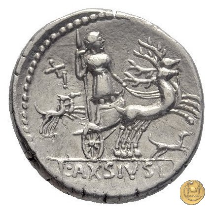 400/1 - denario L. Axius L.f. Naso 71 BC (Roma)